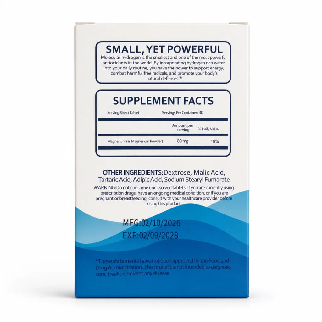 H2 Hydrogen Water Tablets — Studio
