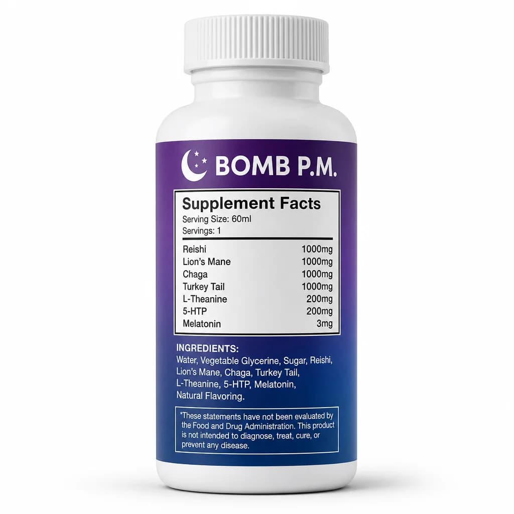 PM Mushroom Melatonin Shot — view 2